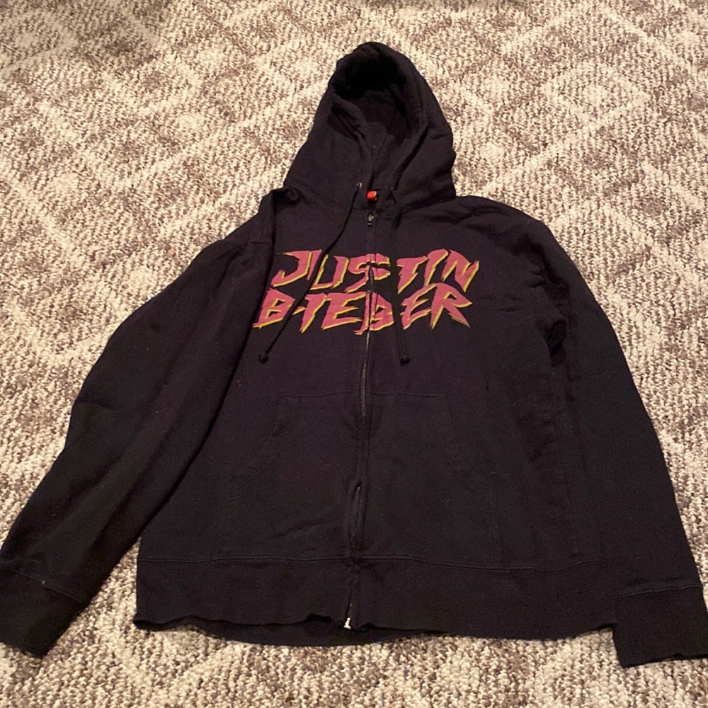 Justin Bieber zip up hoodie